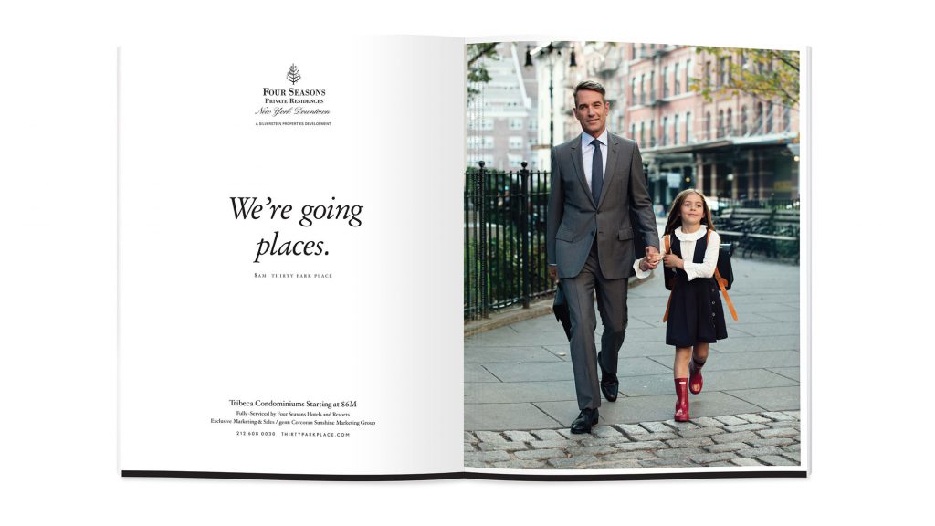 Advertising Design for 30 Park Place by The Four Seasons